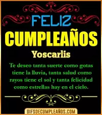 GIF Frases de Cumpleaños Yoscarlis